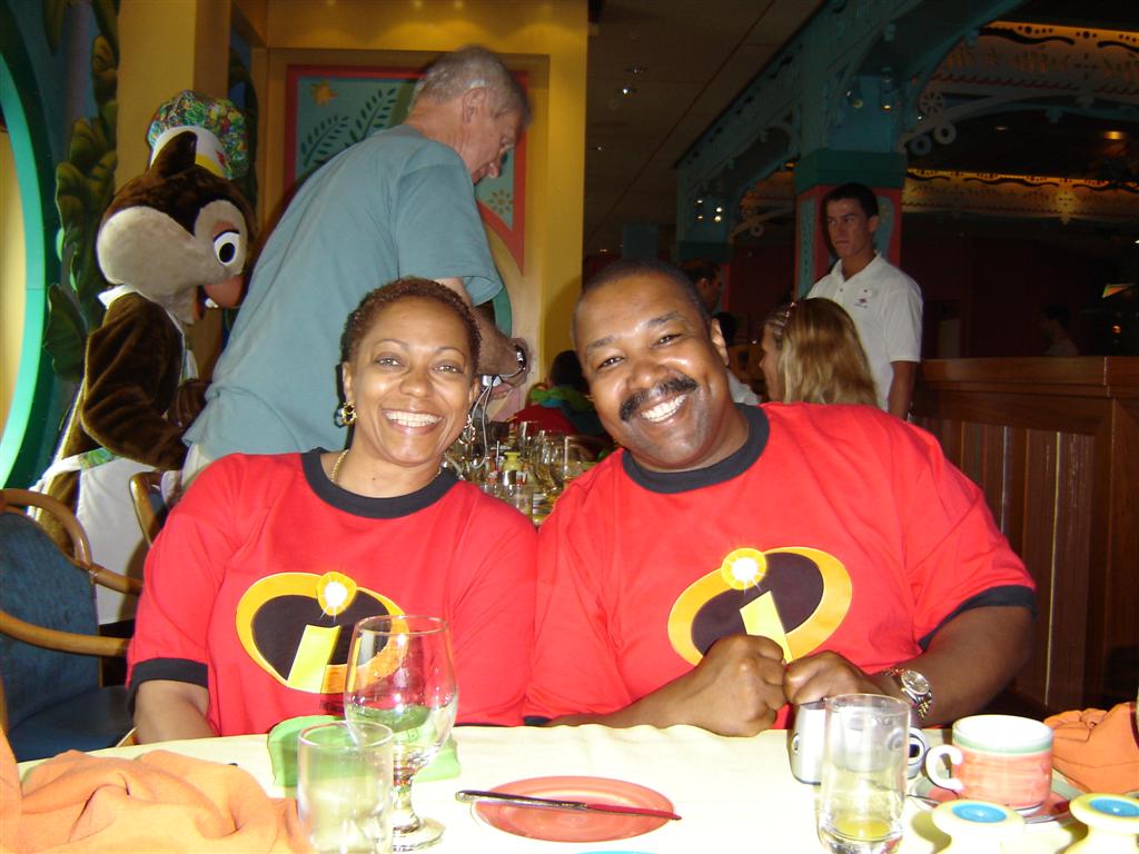 Our "incredible" tablemates at the Character Breakfast