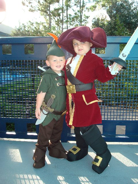 Peter Pan and Captain Hook