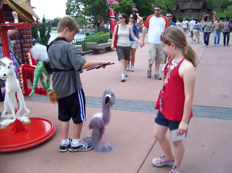 Peyton and Emma in World Showcase