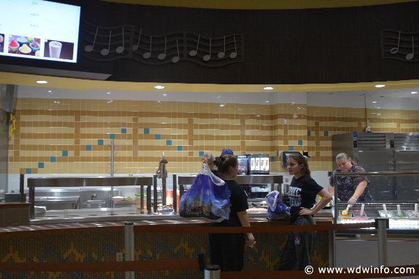 pictures of the new Intermission Food Court