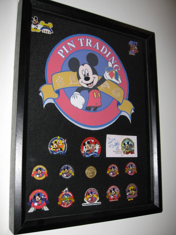 Pin Trading Pins Framed