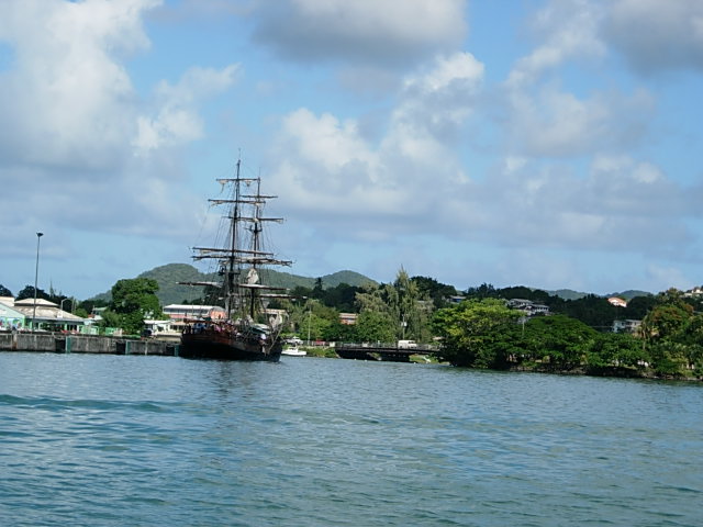 pirate ship at St. Lucia