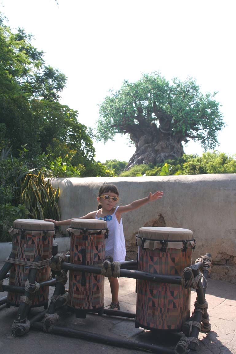 Playin' the drums @ Animal Kingdom