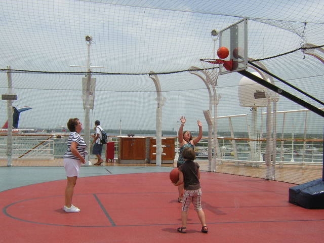 Playing Basketball
