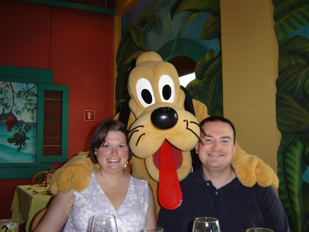 Pluto at the Character Breakfast