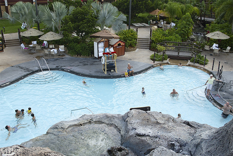 Poly pool from volcano