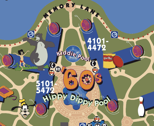 Pop Century - 60's map