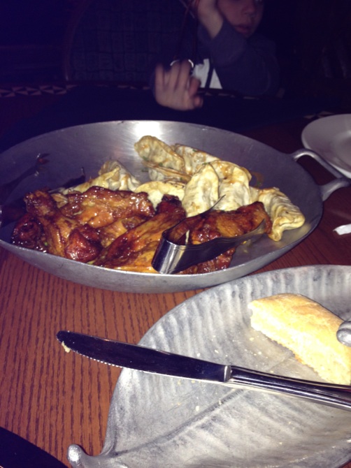 Potstickers and Wings