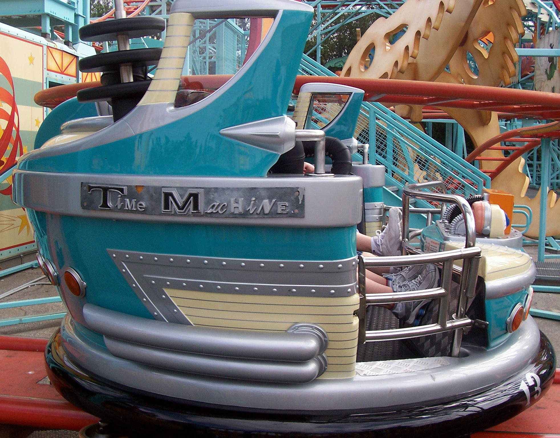 Primeval Whirl ride vehicle.