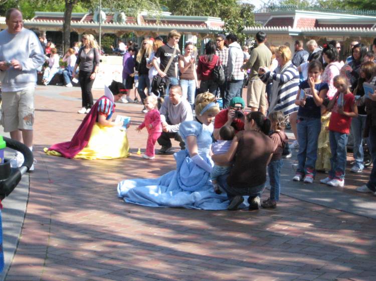 Princesses Greet Guests at Disneyland