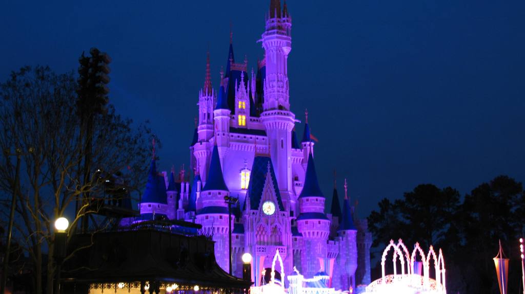 Purple Castle at Night