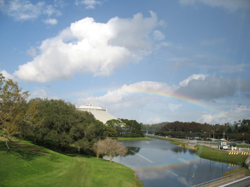 Rainbow over Space Mountain