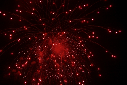 Red Burst of Wishes