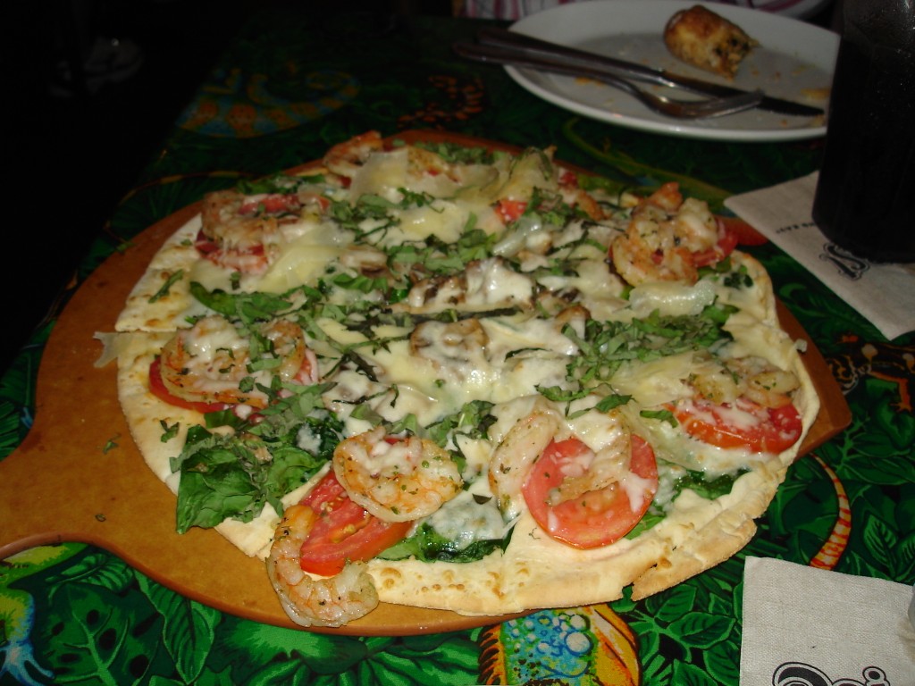 Roasted Shrimp Pizza