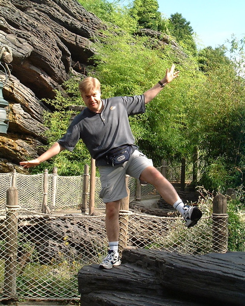 Rob on balancing rock