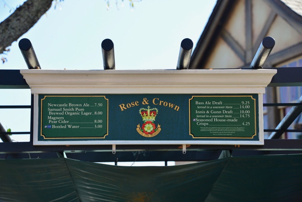 Rose-Crown-Beer-Cart-Menu