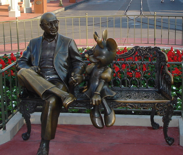 Roy Disney and Minnie Mouse