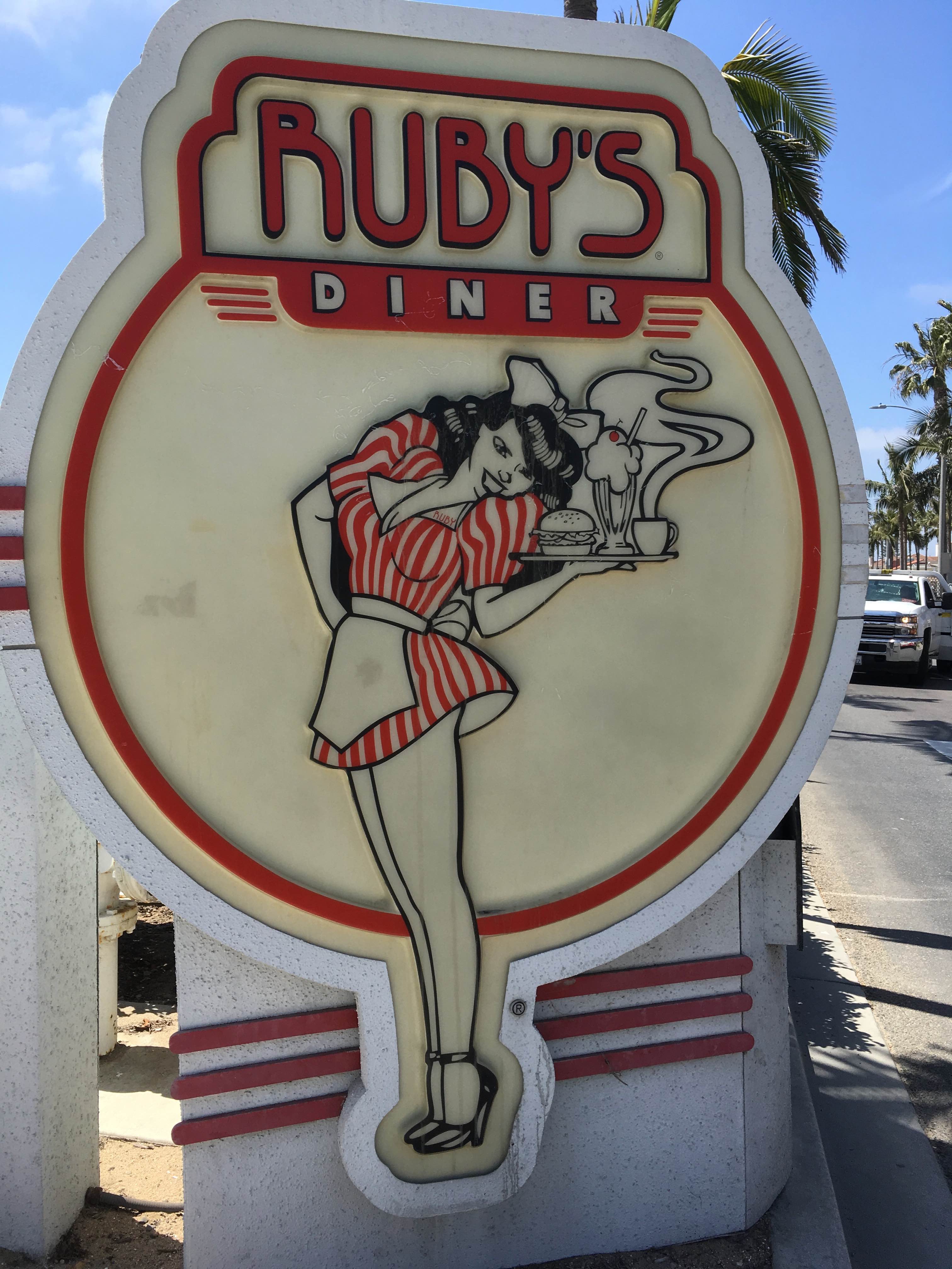Ruby's diner sign