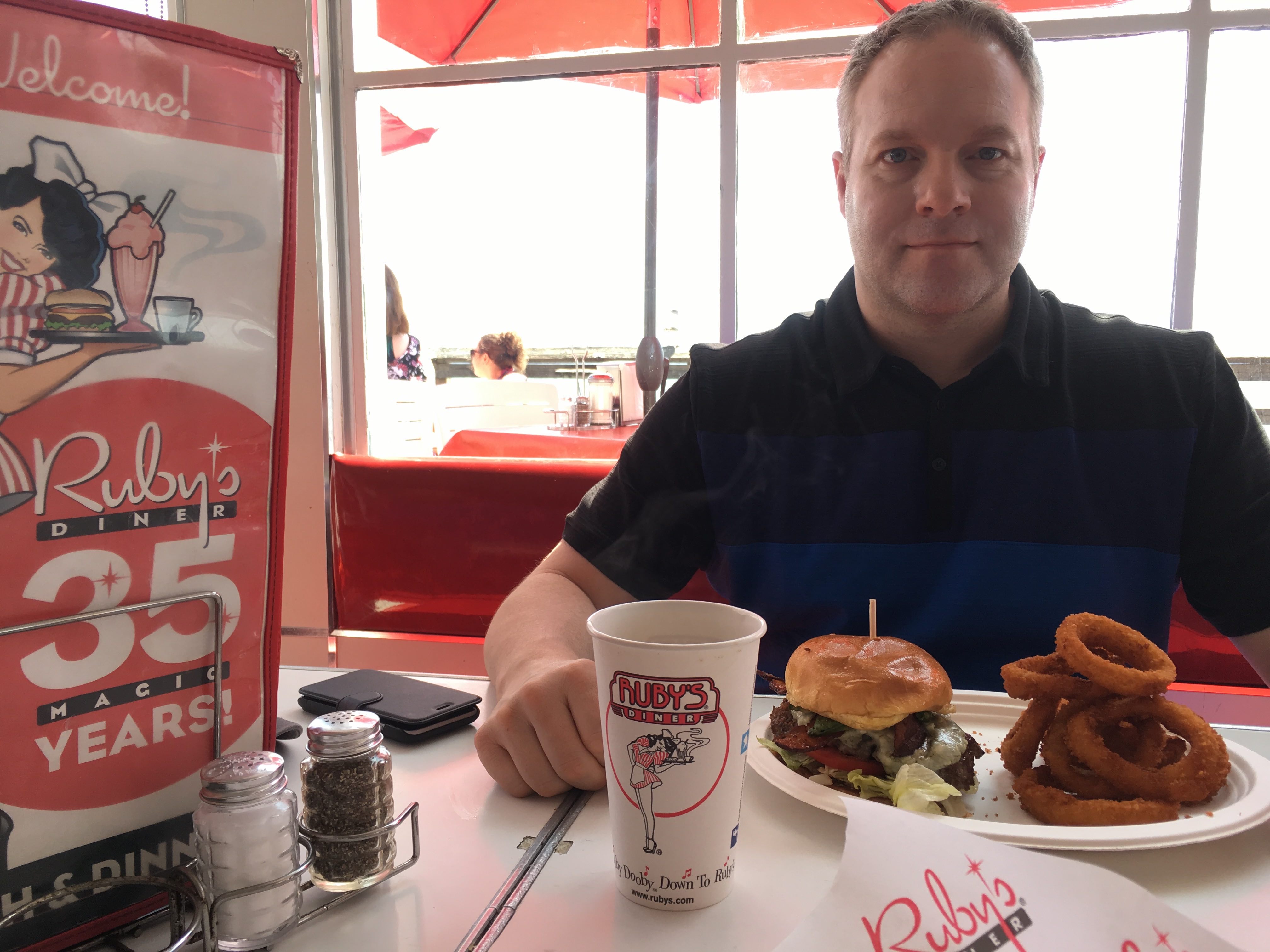 Ruby's diner yummy burgers!