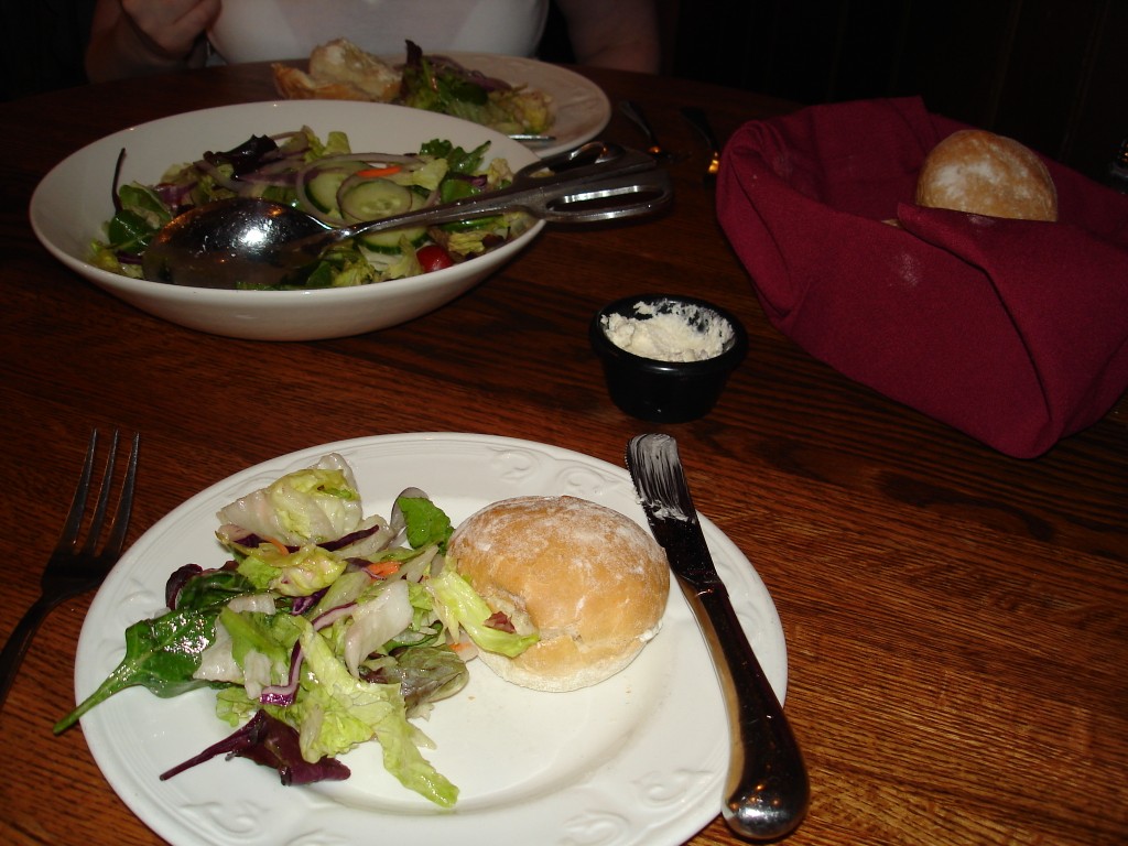 Salad and Rolls