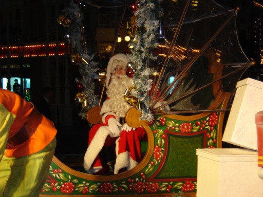 santa on main street