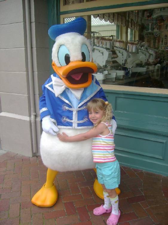 Savanna and Donald Duck