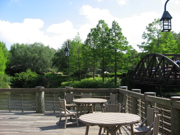 Seating Area and Brigdge to Ol' Man Island