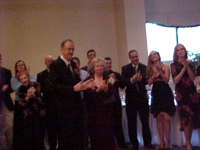 Sis'reception greeting my folks