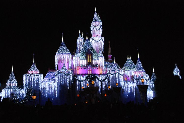 Sleeping Beauty Castle Christmas Night 1