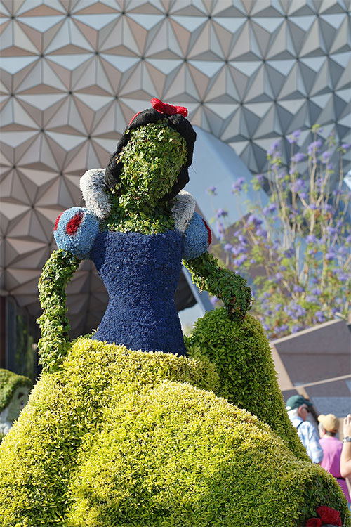 Snow White topiary