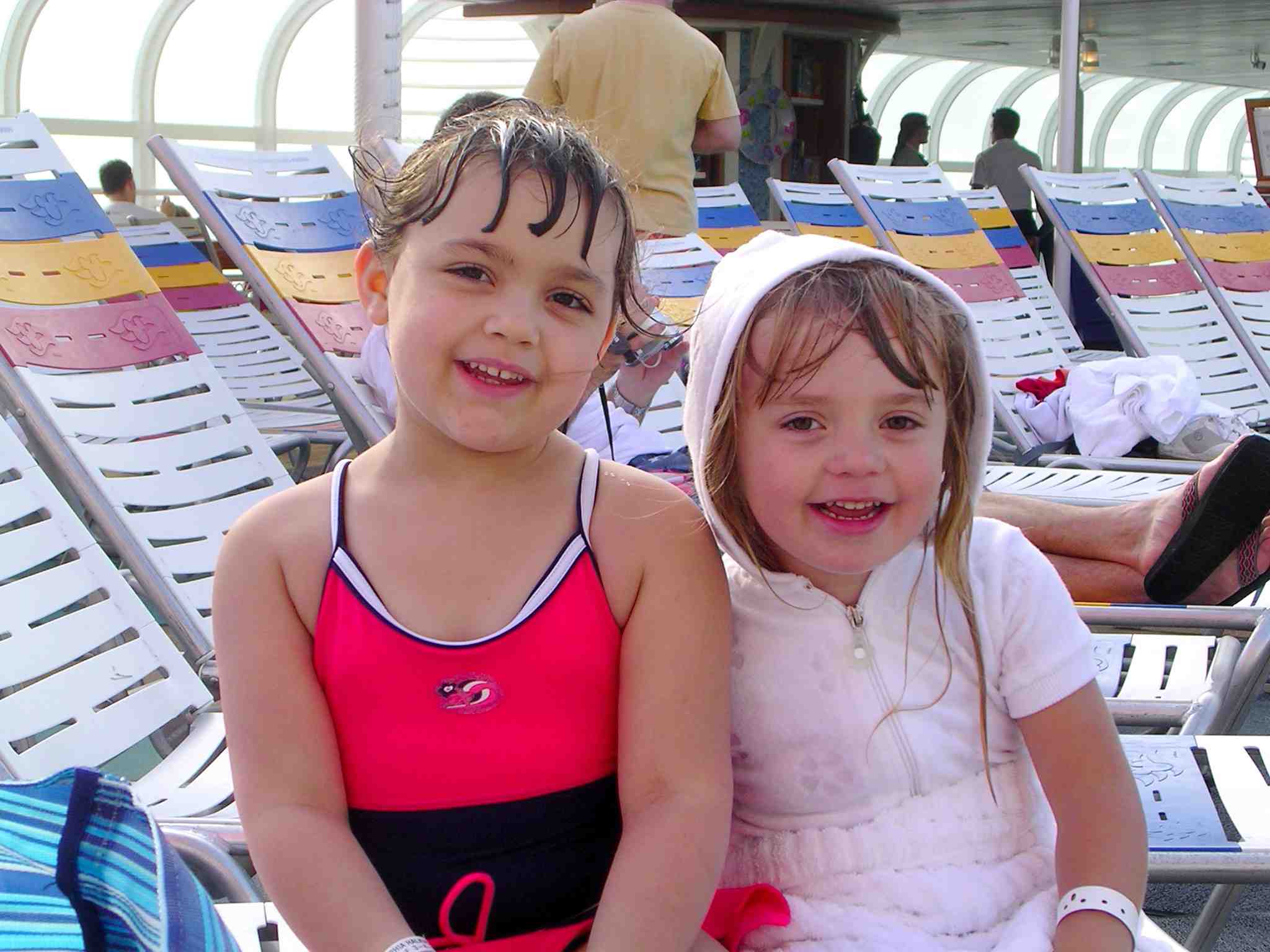 Sophie and Kaitlyn on Deck 9