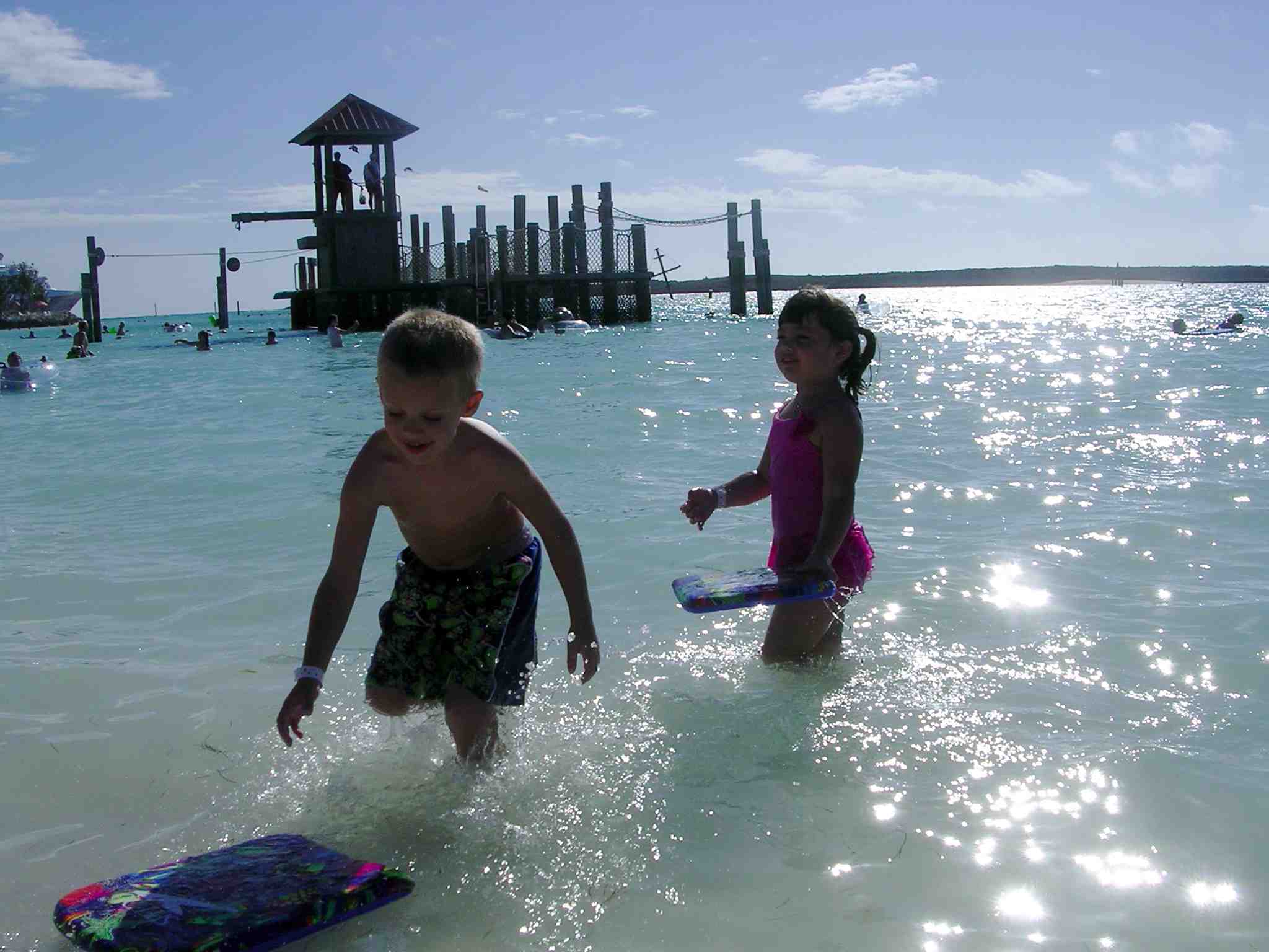 Sophie and William at Castaway Cay