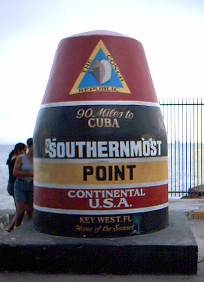 Southernmost point.