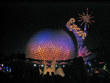 Spaceship Earth At Night
