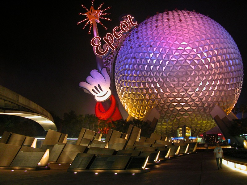 Spaceship Earth @ Night