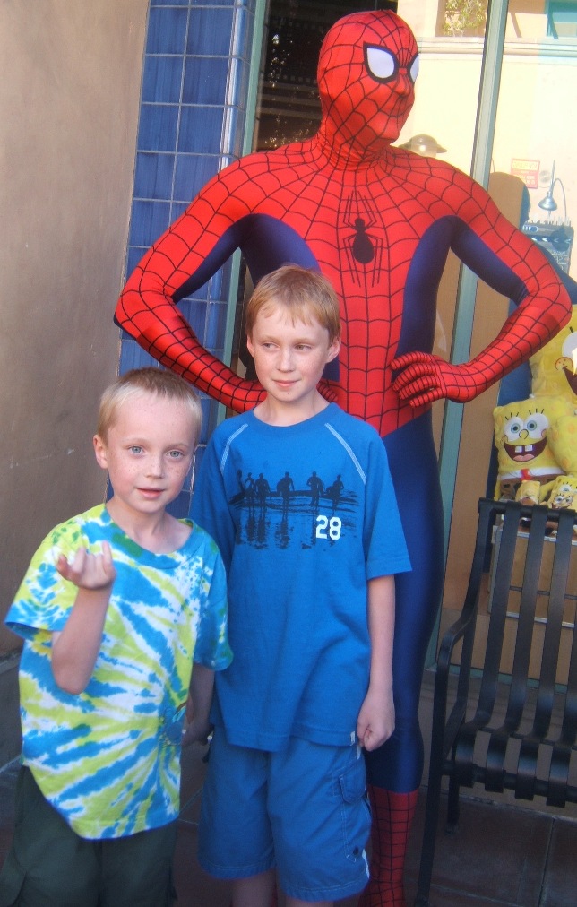 Spiderman and boys