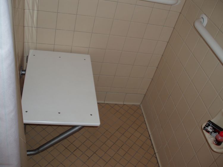 SSR roll in shower seat