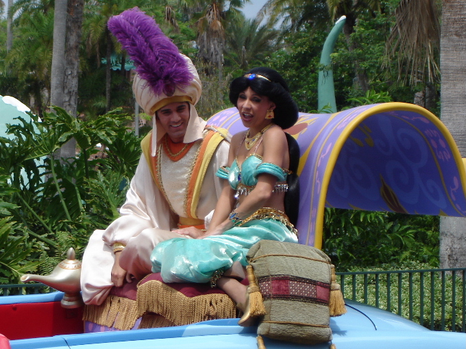 Stars and Motor Cars Parade - Aladdin & Jasmine
