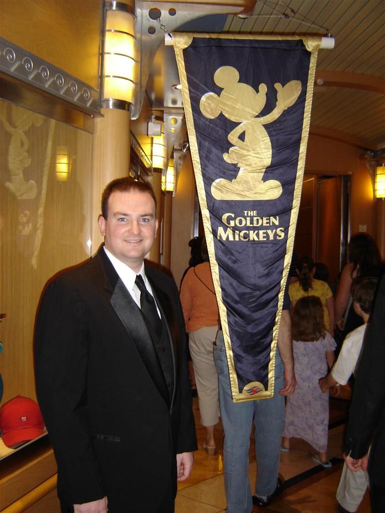 Steve ready for the Golden Mickeys