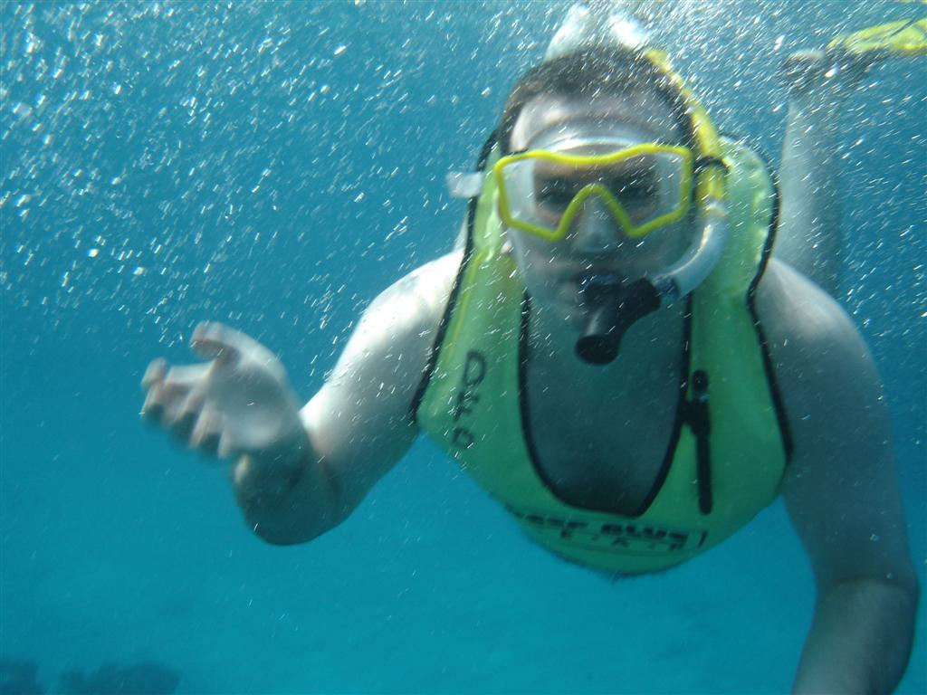 Steve snorkeling