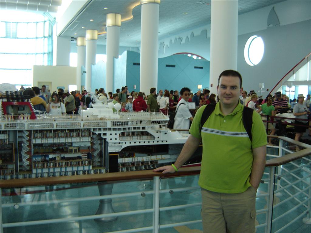 Steve with the model (for scale)