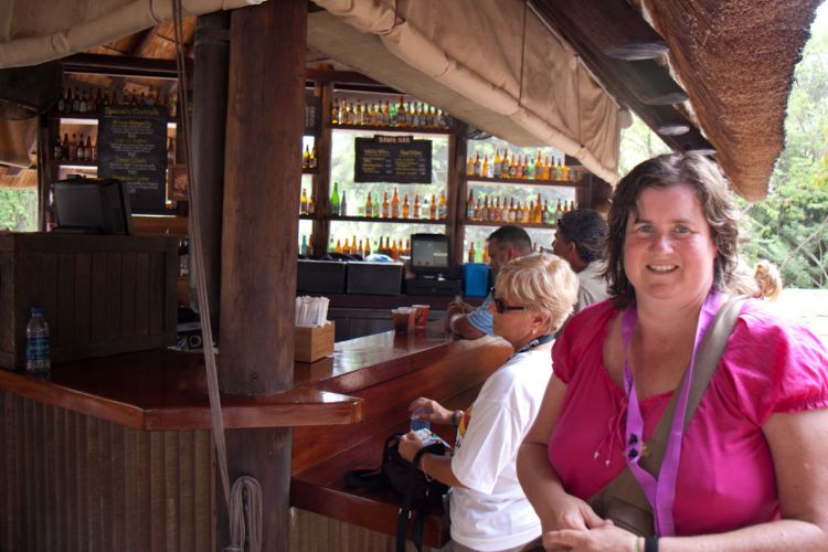 Sue and Mom at the Dawa Bar
