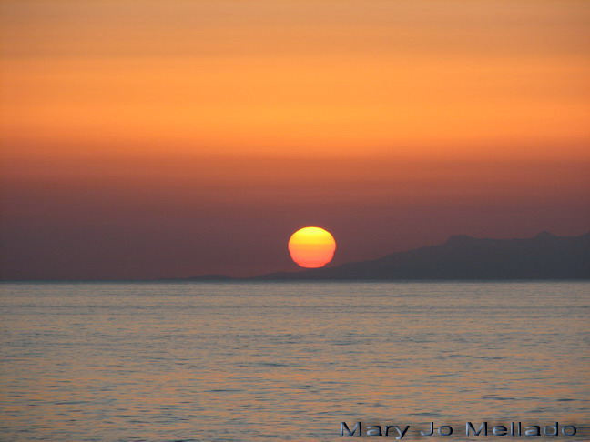 Sunset over the Mediterranean