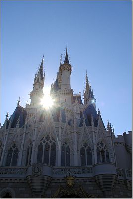 Sunshine through the castle