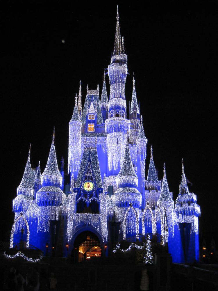 Taken from our Contemporary balcony of Cinderella's castle during December.