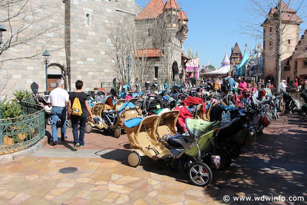 Tangled rest area - expanded stroller parking