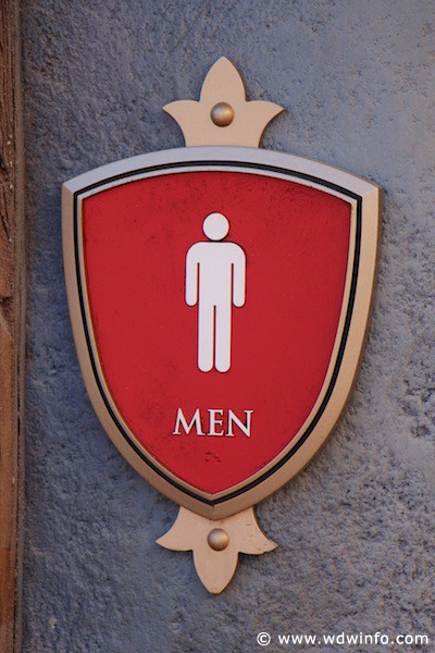 Tangled rest area - restroom sign