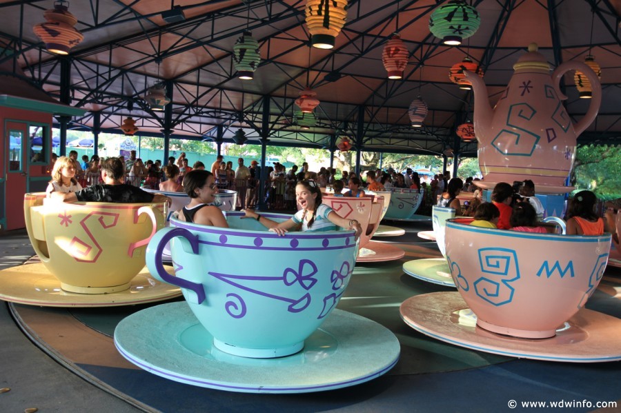 Tea Cups at the Disney Theme Parks 