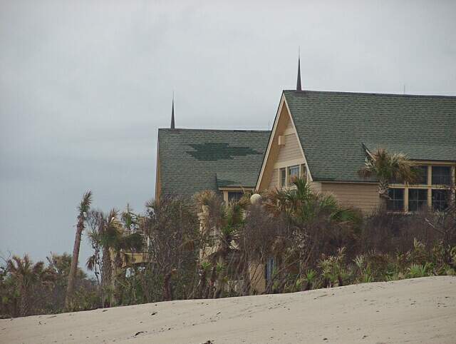 The beachfront Villas
