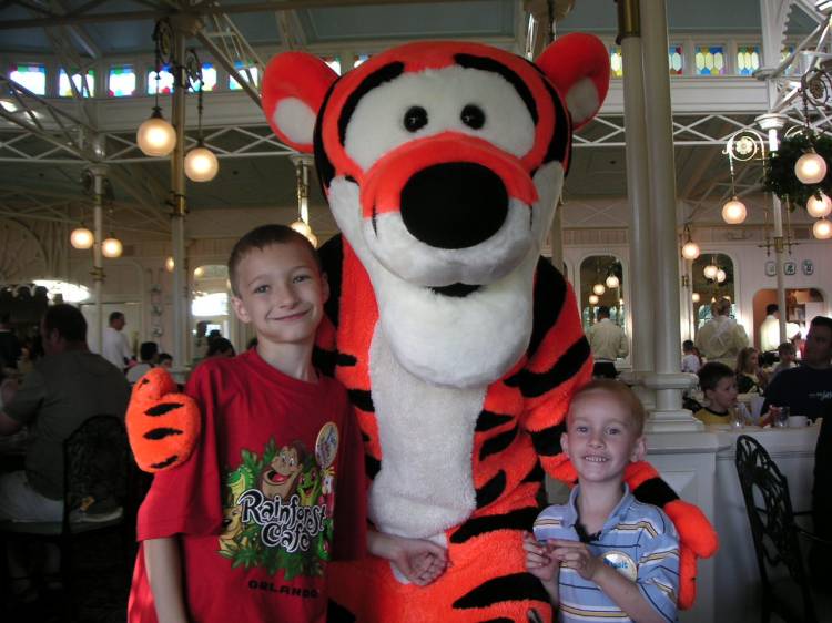 The boys and Tigger